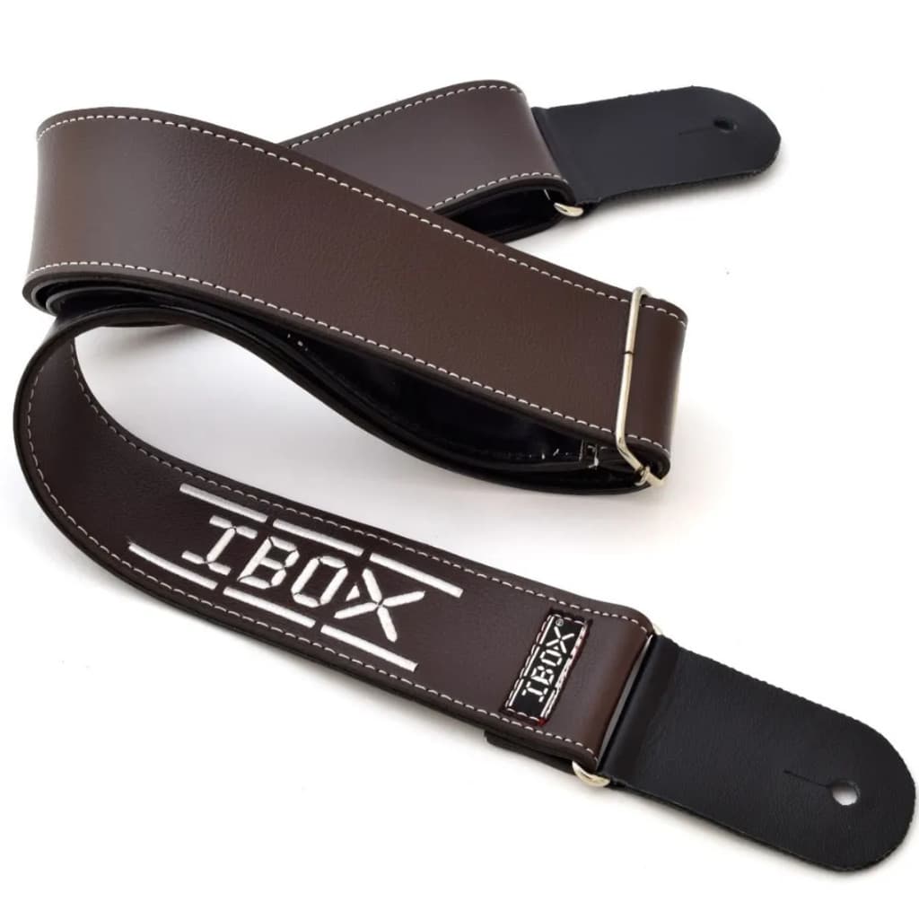 Correia Guitarra Violão Baixo Supreme Sintético Marrom Ibox