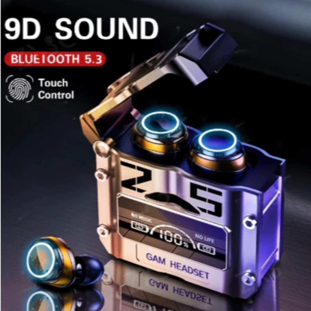 Fone De Ouvido M25 Bluetooth 5.3 TWS Fones Sem Fio Com Display LED Estéreo