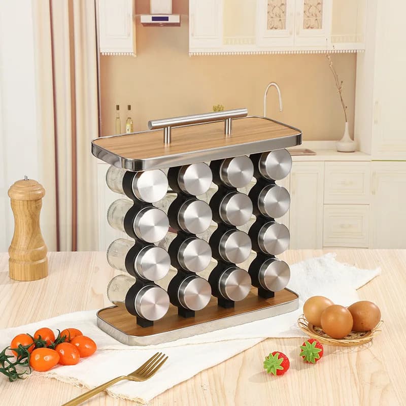 Conjunto 16 Potes Porta Vidro Frasco Conserva Vasilha Tigela Guarda Tempero Inox Condimentos