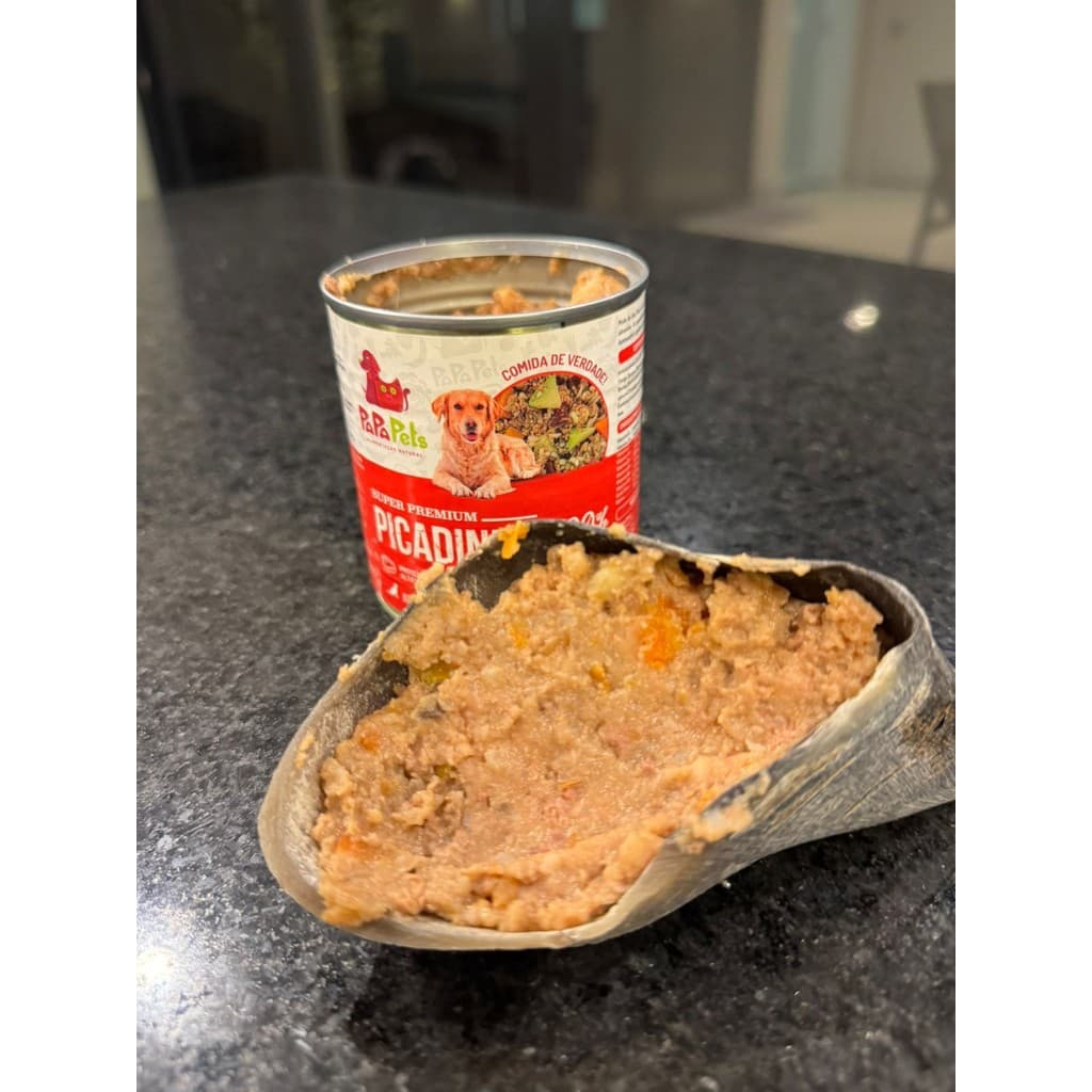 kit anti-estresse para cachorro 1 casco e 1 un alimento úmido sabor carne 280gr