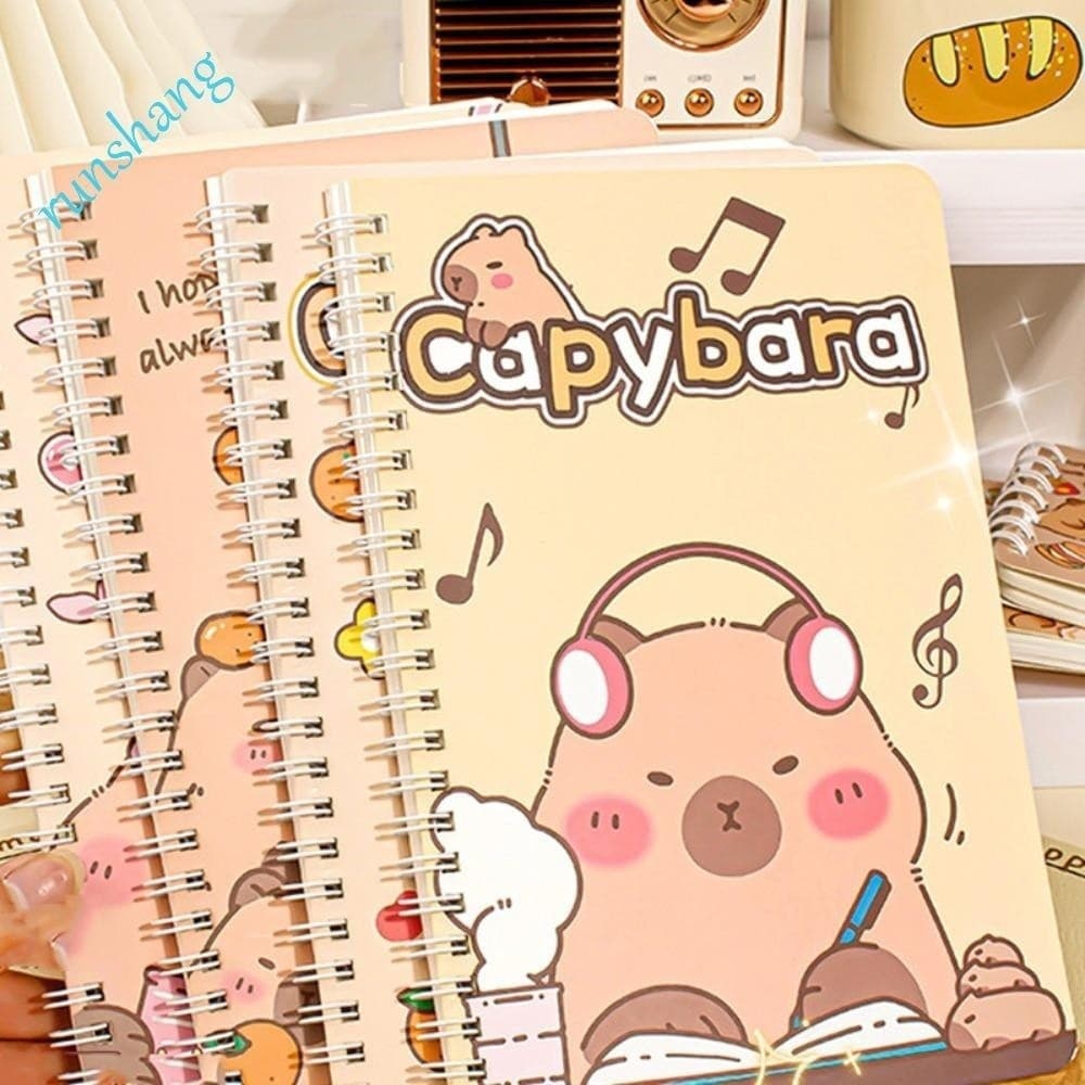 Caderno De Capivara RUNSHANG , Bobina A5 , Páginas Internas De Linha , Notas Diárias , Bloco De Pequeno Kawaii