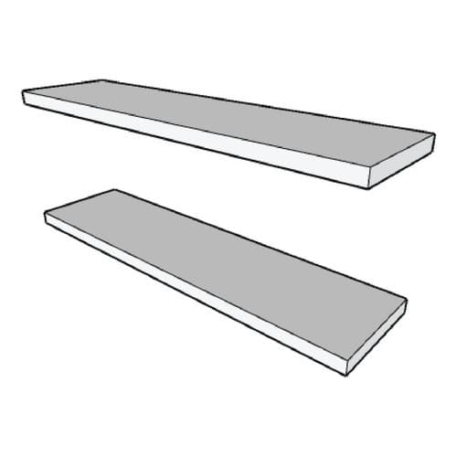 Prateleiras Kit 2 Peças 60x15 Cm Em Mdf Branco 15mm 100% Mdf