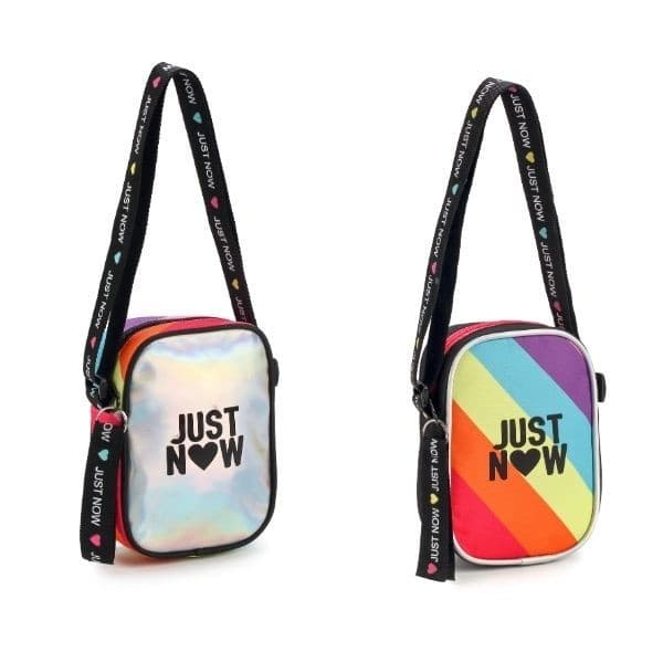Bolsa Transversal Tira Colo Juvenil Holográfica Just Now