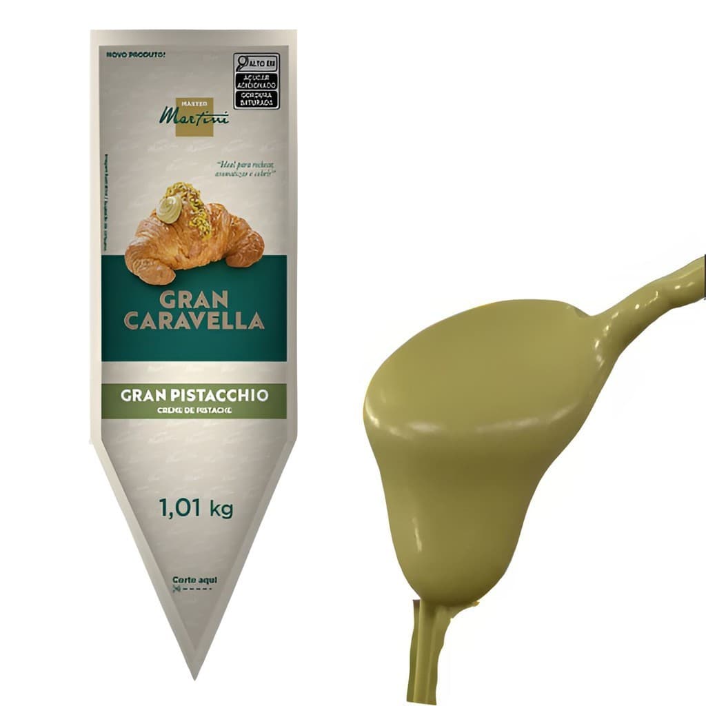 Ganache Recheio Creme Pistache Caravella Gran Pistacchio 1kg
