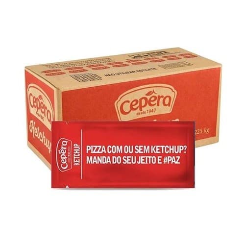 Ketchup Molho Tradicional Sache Caixa 154 Unidades de 7g Cepera