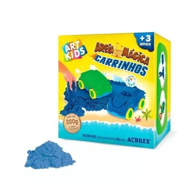 AREIA MAGICA CARRINHOS 200G ACRILEX