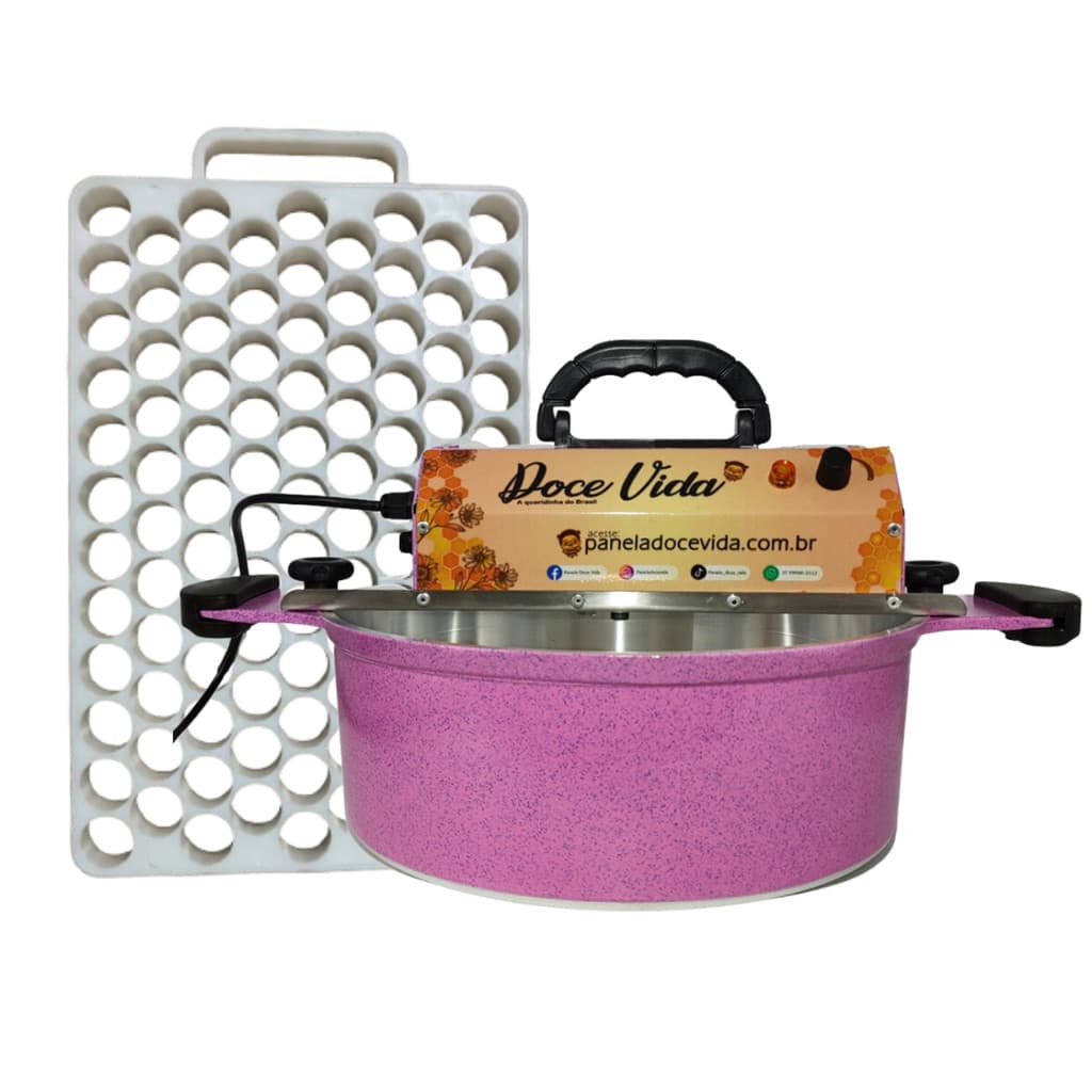 Panela Mexedora Misturadora 30cm 6L + Placa Porcionadora