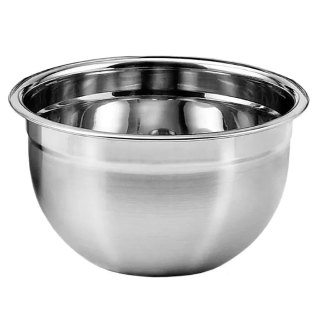 Tigela Mixing Bowl em aço inox para salada, cozinha 500 ml