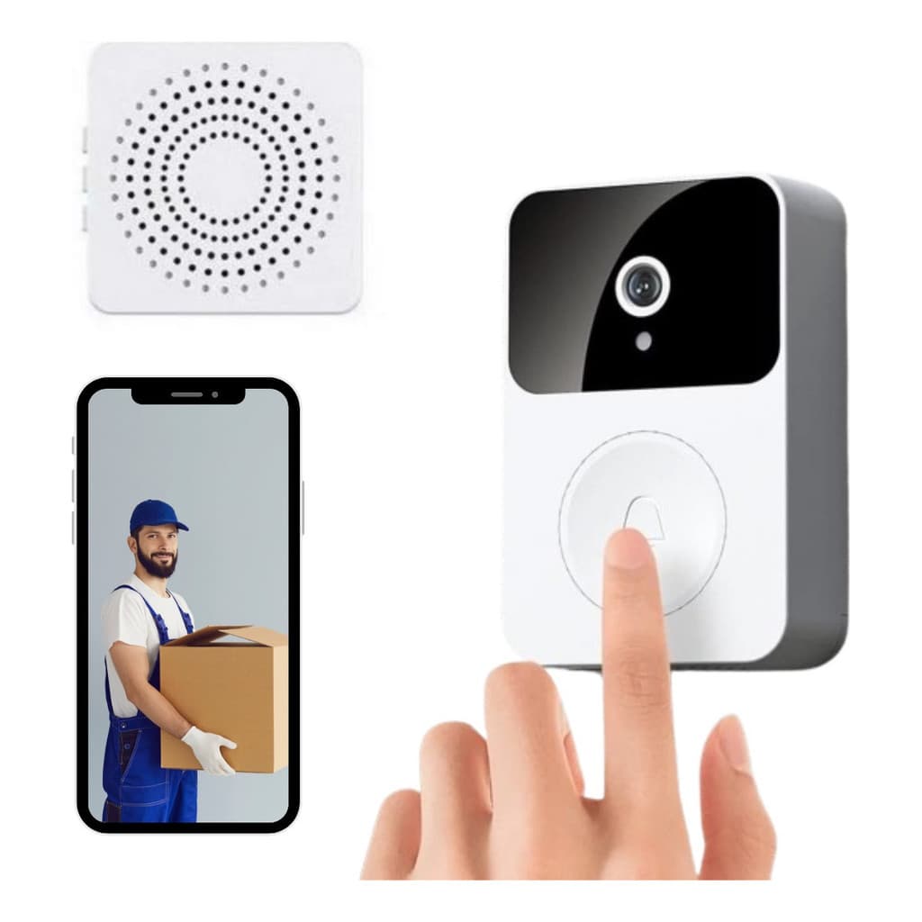 Campainha Inteligente Com Câmera Sem Fio Para Casa Comércio