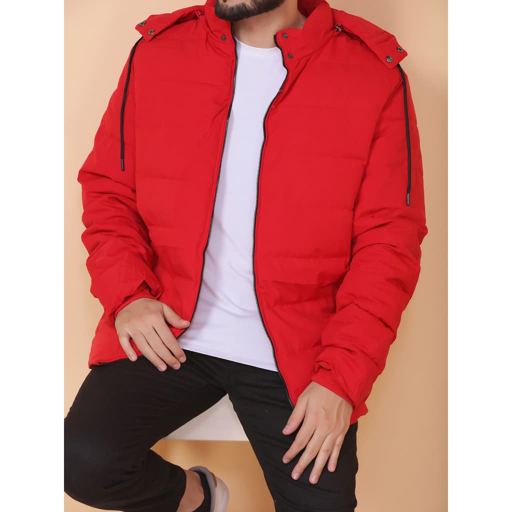 Jaqueta Bobo Jacó Vermelho Corta-vento Masculina Importado C/ Capuz