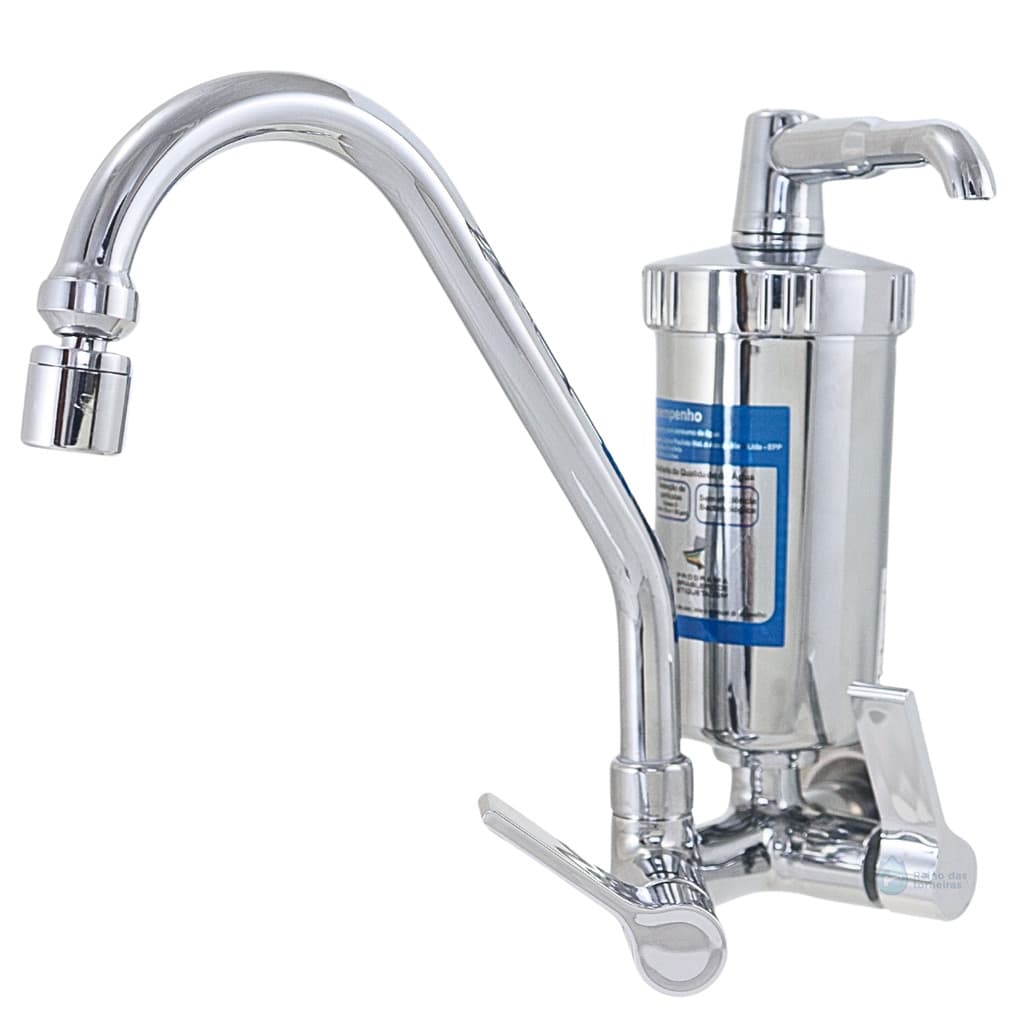 Torneira Gourmet de Cozinha com Filtro C70P Inox Multidirecional – Moderna e Resistente