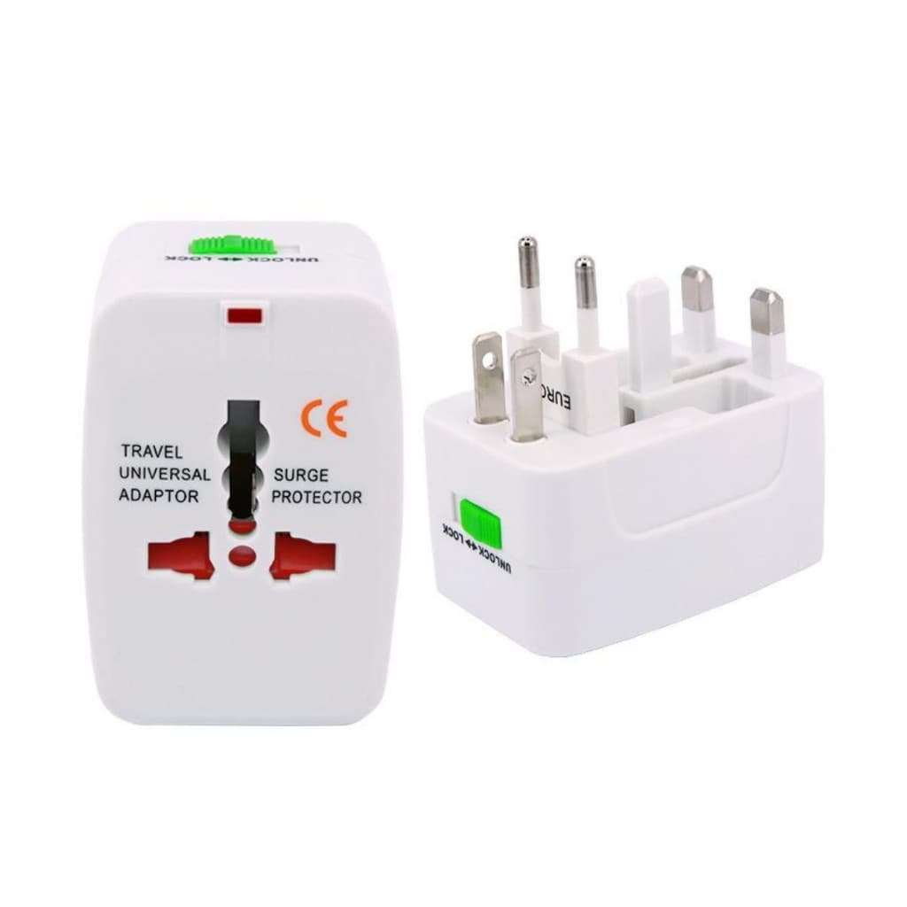 Adaptador de Tomada Universal Internacional All-In-One 150 Países SEM ENTRADA USB.
