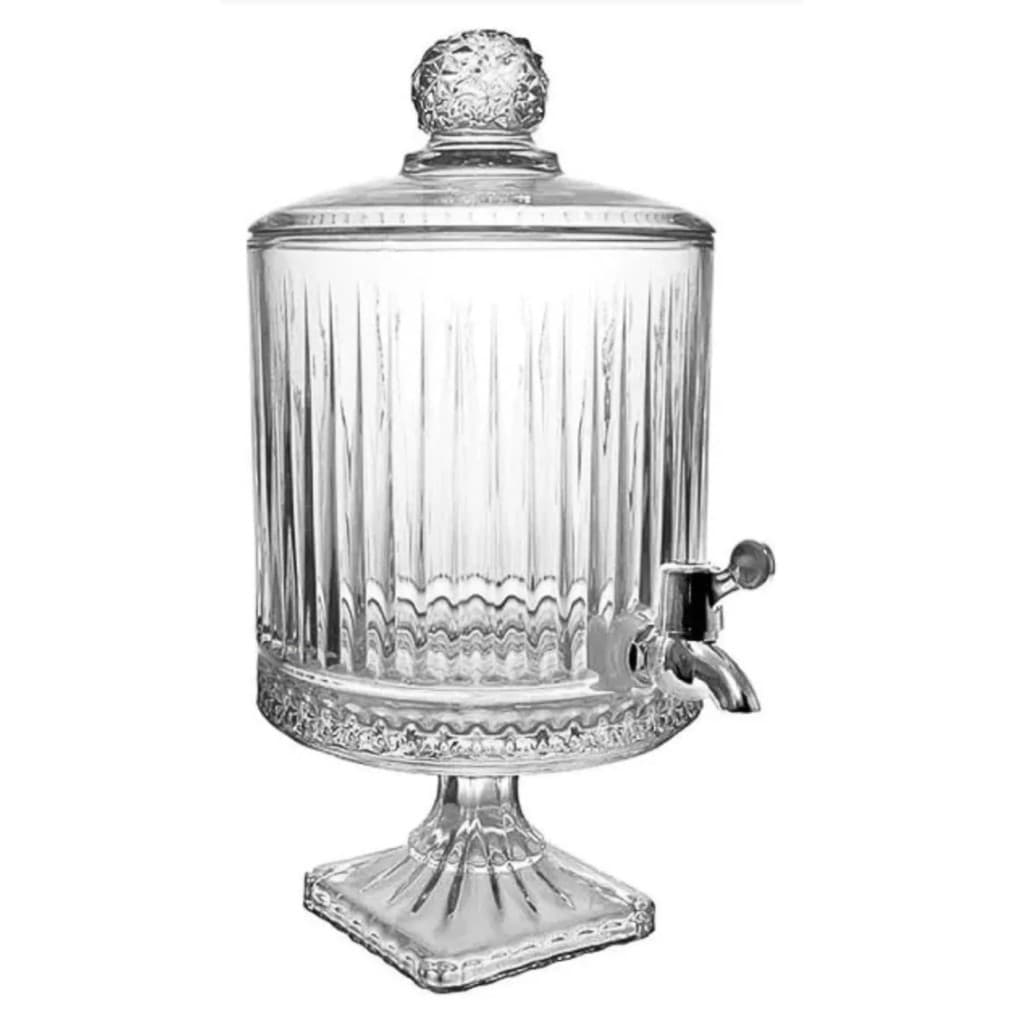 Jarra Suqueira Refresqueira De Vidro Adely cristal 4,5l luxo