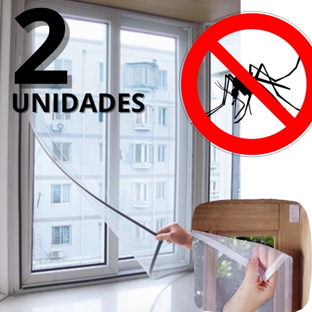 Tela Mosquiteira Janela Anti-inseto Mosquito Velcro Auto Colante Pernilongo Poliéster Para Janelas Removivel