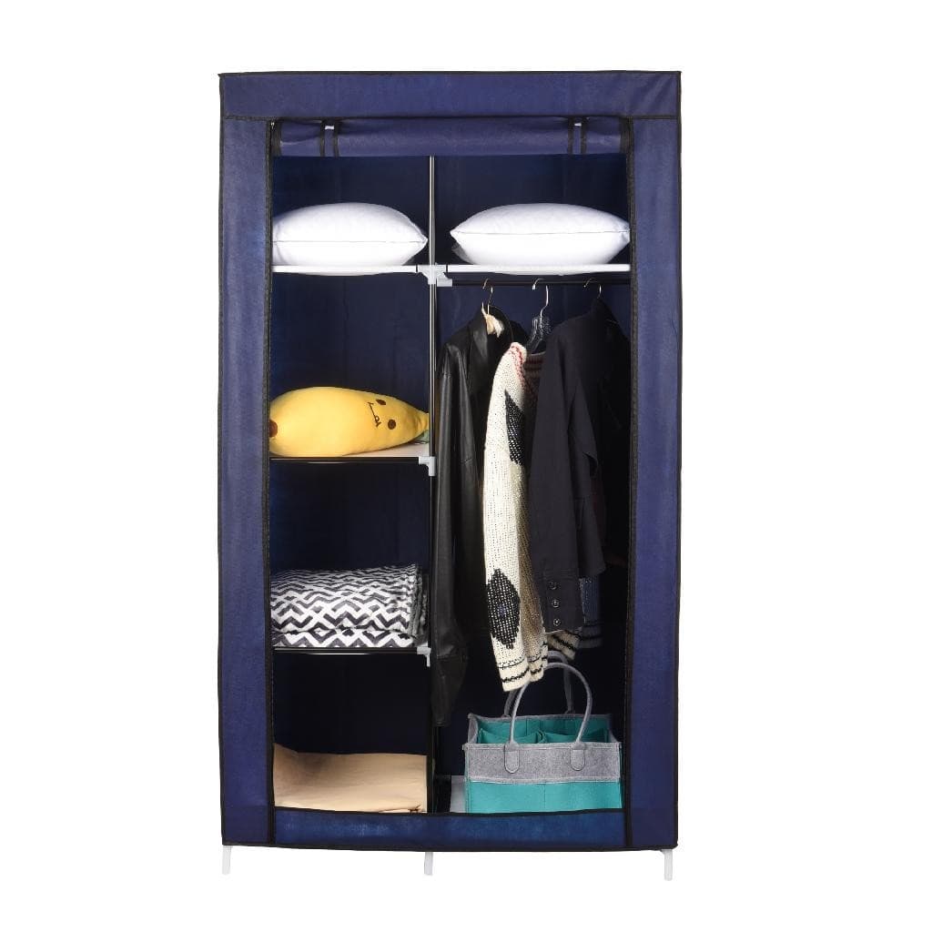 Organizador De Roupa  Compacto 2 Divisôes Azul Promoção