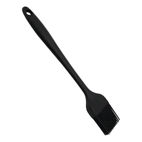 Pincel Culinário de Silicone p/ Confeitaria e Cozinha Preto