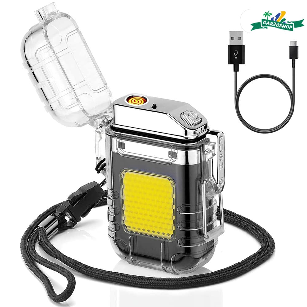Isqueiro recarregável USB com luz LED