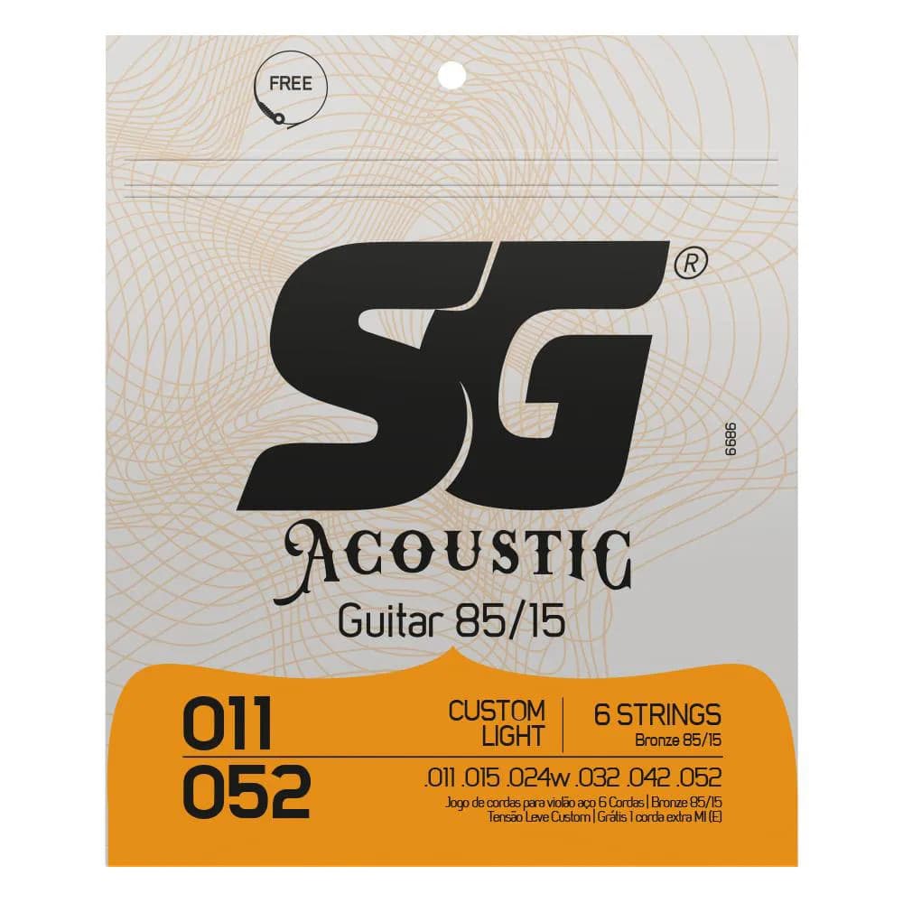 ENCORDOAMENTO CORDA SG VIOLÃO 0.11 ACO BRONZE 85/15 6686