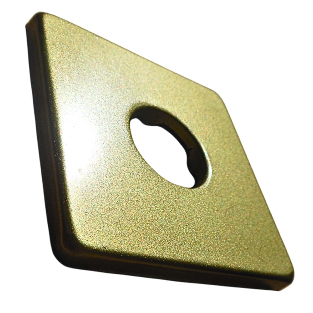 CANOPLA QUADRADA P/ TORNEIRA 1/2 ACABAMENTO DOURADO INOX