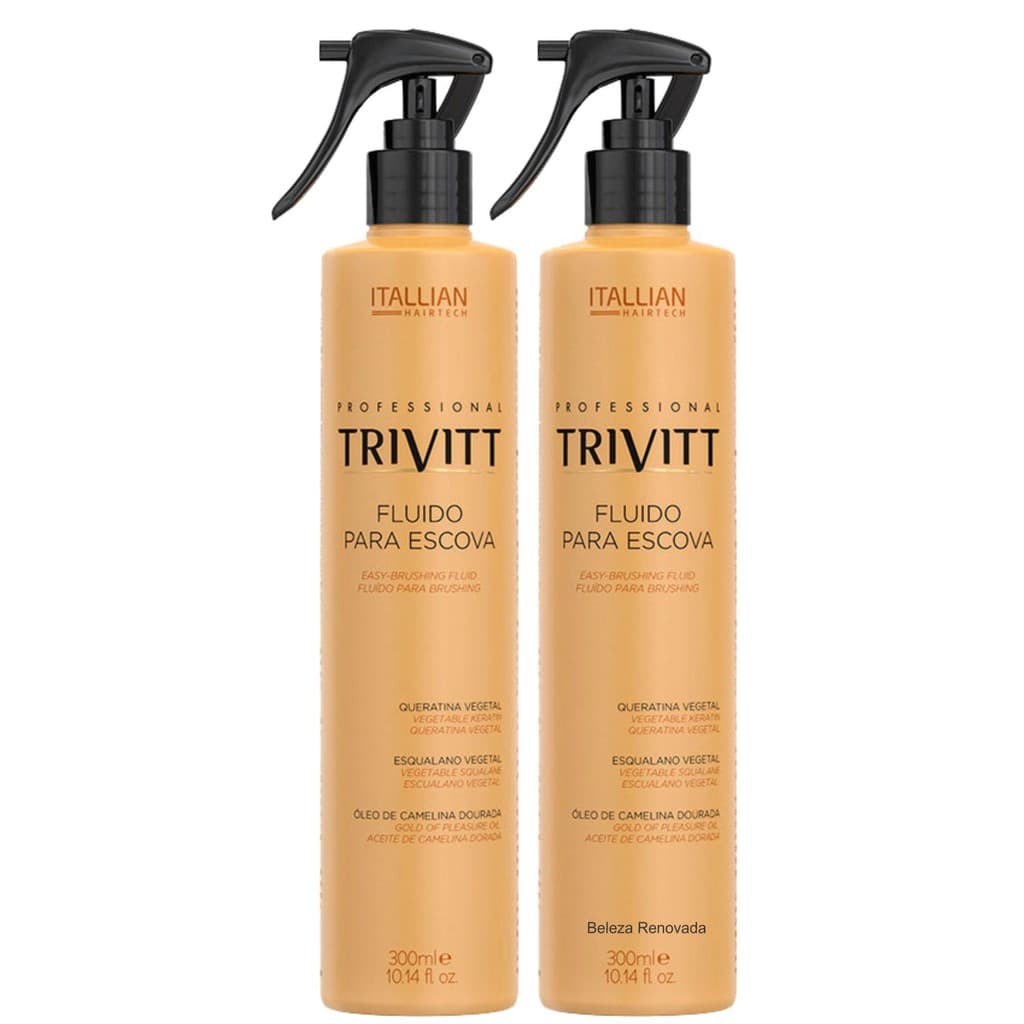 Kit 2 Fluidos Para Escova Protetor Térmico 300Ml