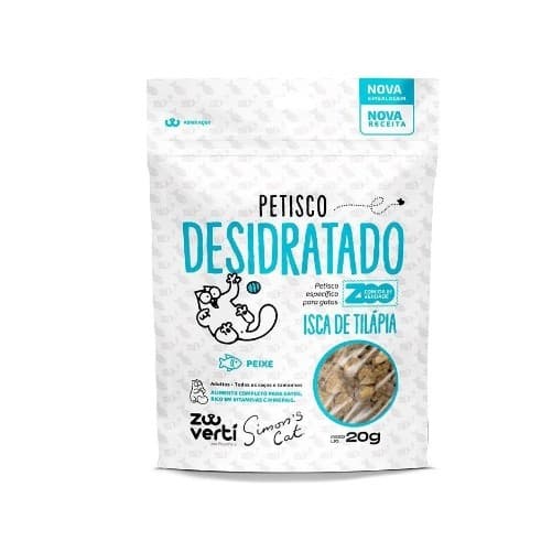 PETISCO PARA GATOS ISCA DE TILÁPIA SIMONS CAT  NATURAL 20G