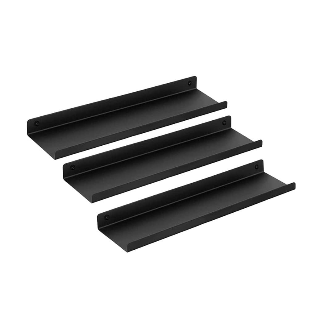 Kit 3 prateleiras chapa metalica 30cm 35cm 40cm
