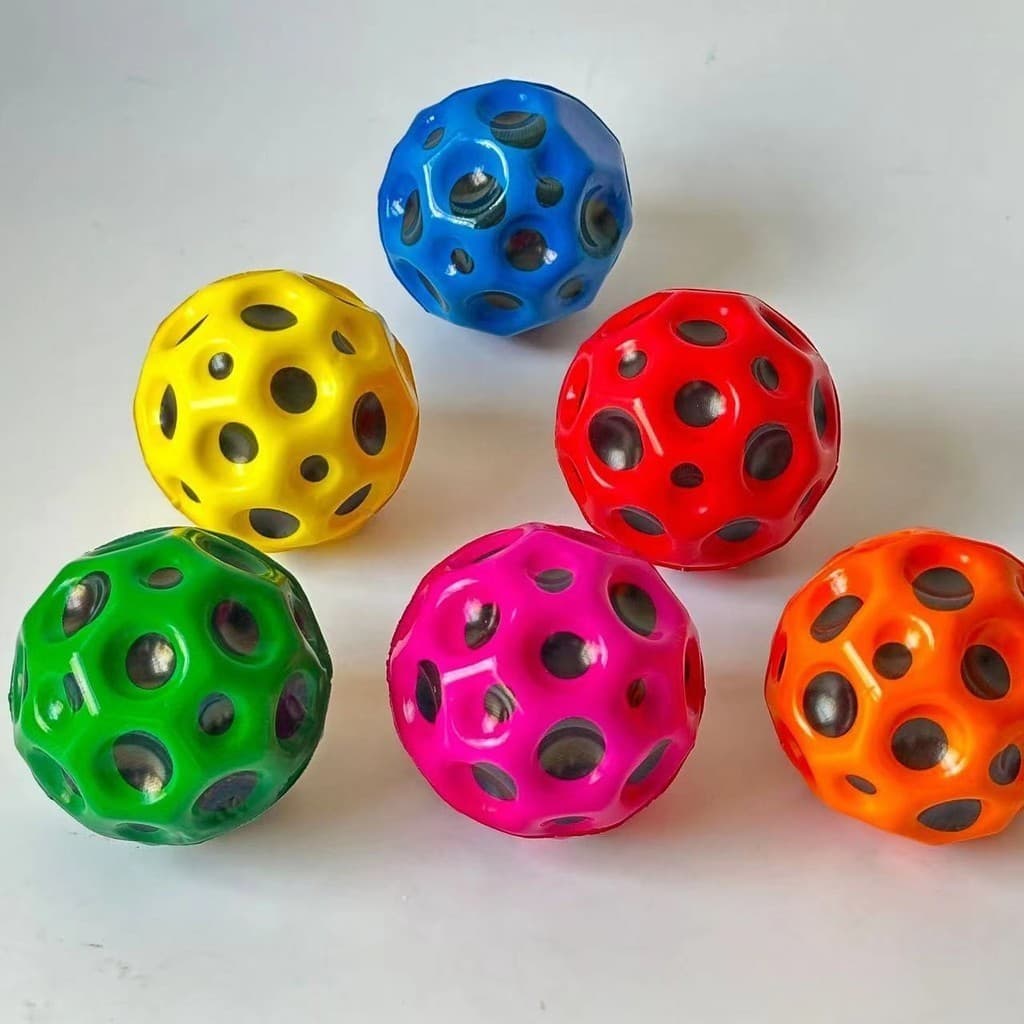 Bola Pu Bouncy Ball Hole Ball Bola Coral Bola Lua Bola de Borracha Diâmetro 6,6cm Alto Rebound Toy Hot-selling