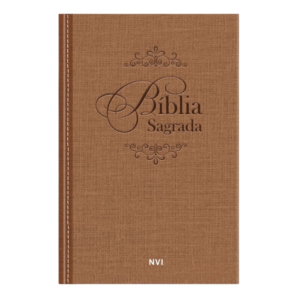 Bíblia Sagrada Nvi Marrom - Capa Luxo