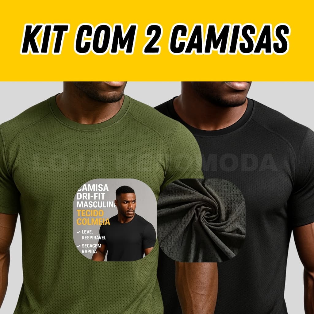kit 2 camisa masculina dryfit esportiva treino,corrida,academia,esportes