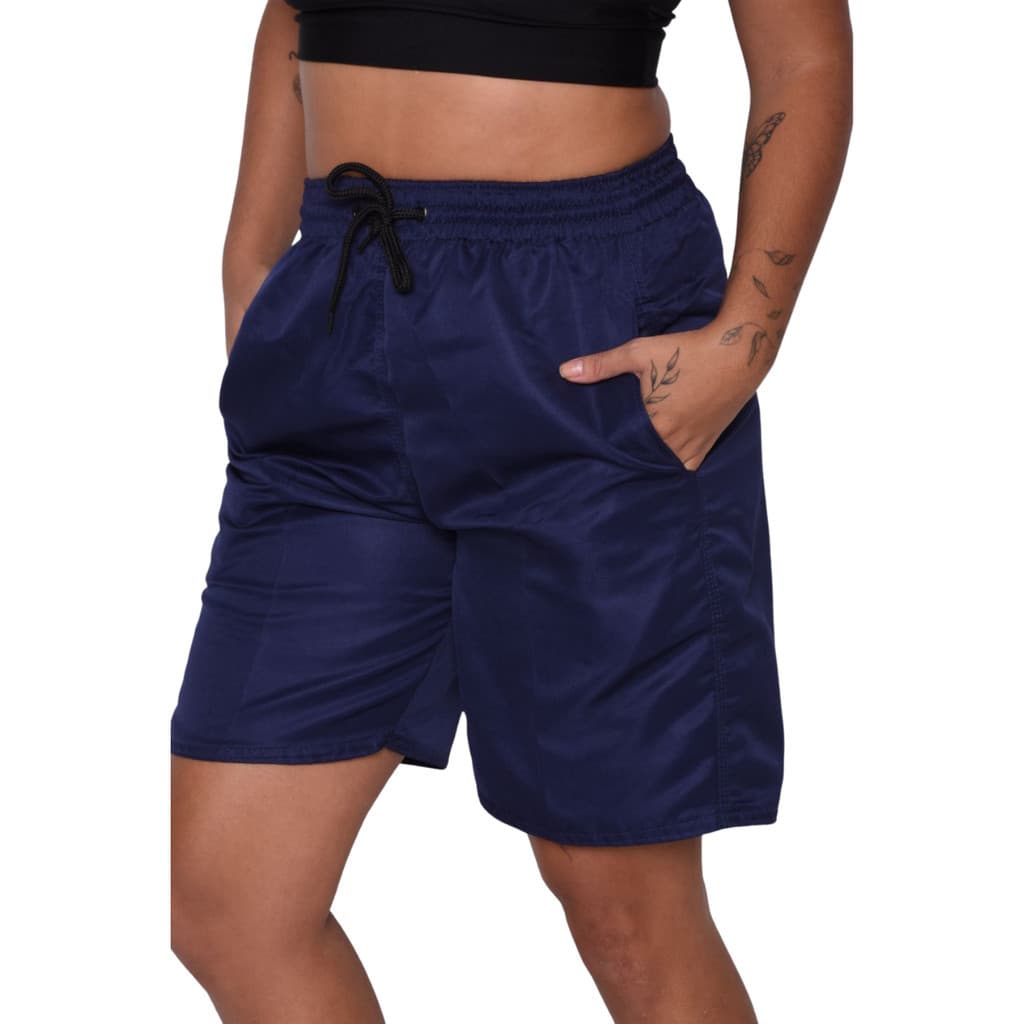 Short Tactel Feminino Academia Moda Praia Piscina