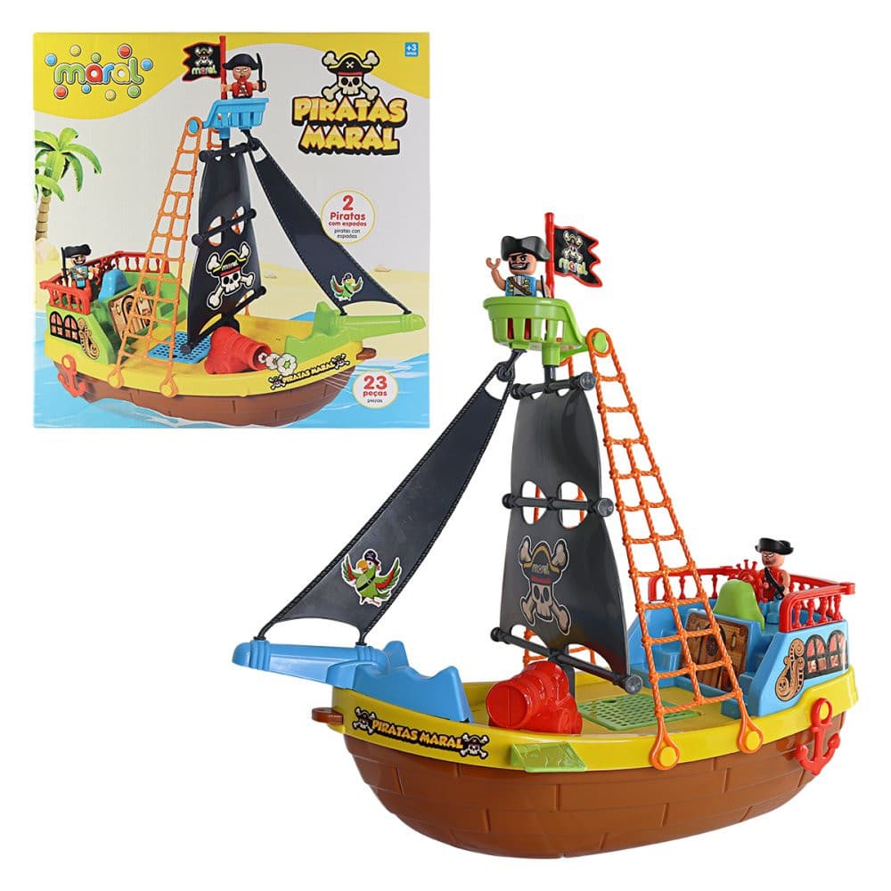 Barco Pirata Com Rodinha Infantil Infantil Brinquedos Baratos Atacado Brinquedo Barato Menino 3 Anos
