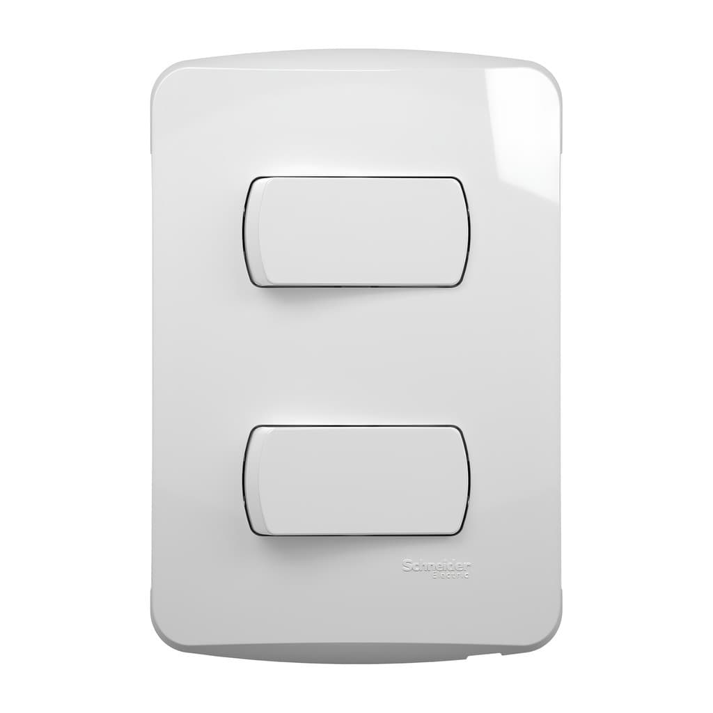 Conjunto 2 Interruptores Simples 10A 250V Br Miluz Schneider