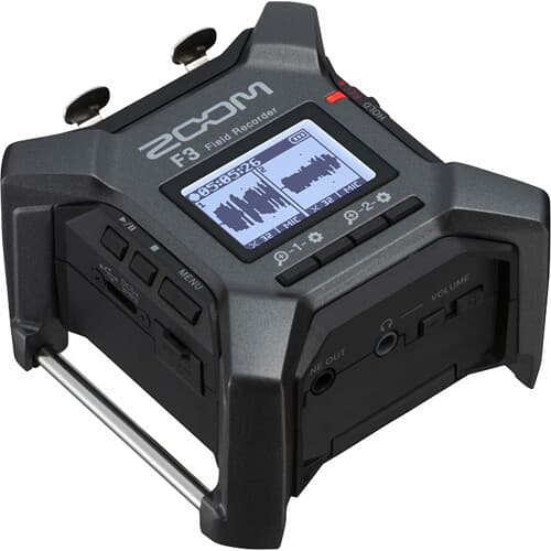 GRAVADOR ZOOM F3 DE CAMPO PORTÁTIL DE 2 ENTRADAS / 2 TRILHAS
