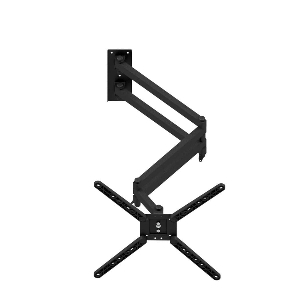 SUPORTE PARA TV ARTICULADO PARA TV E MONITORES DE 10 A 55 POLEGADAS QUADRIARTICULADO  COM INCLINAÇÃO – EXTRA LONGO