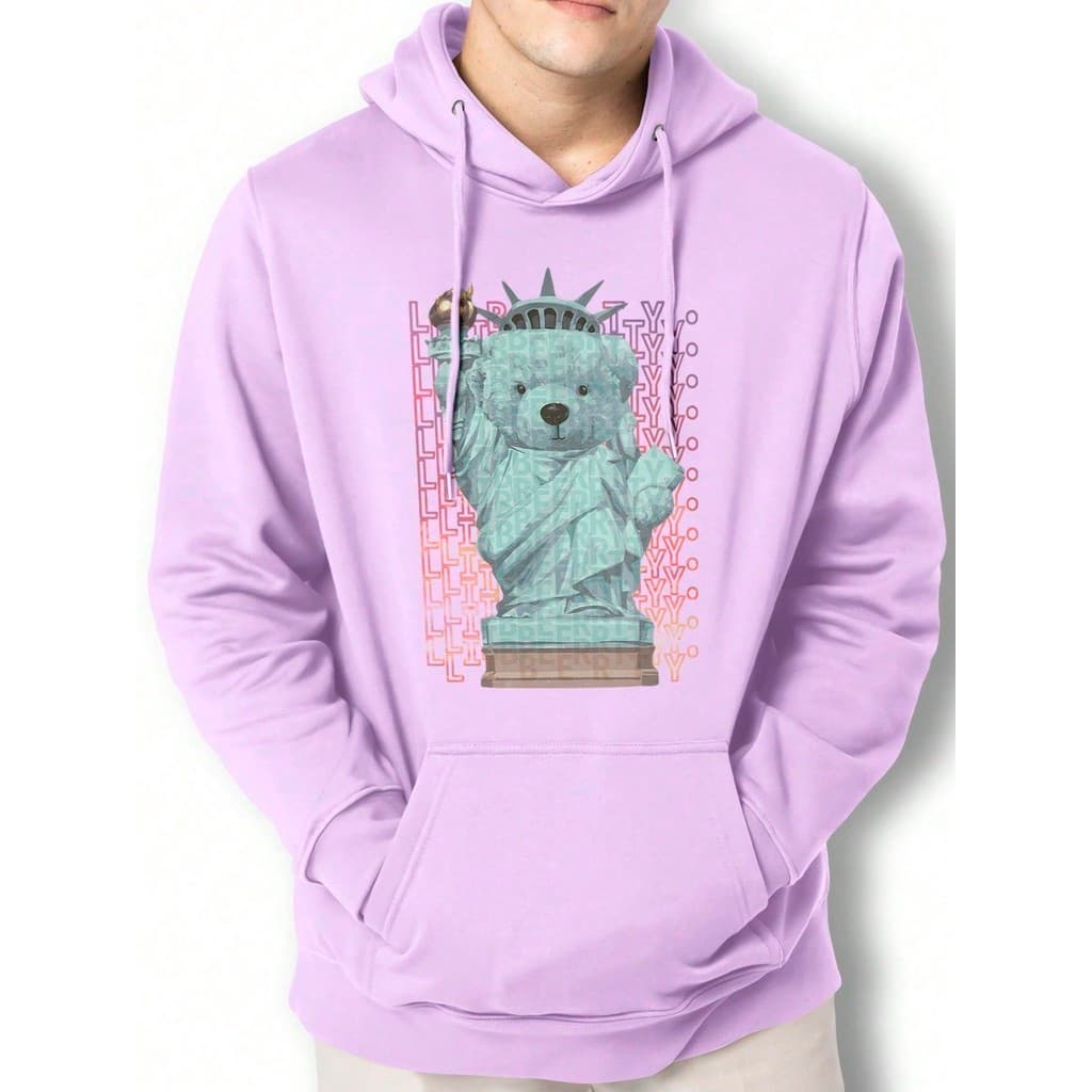 Moletom Casaco Urso Liberdade Blusa Canguru Y2k Vintage Tendencia