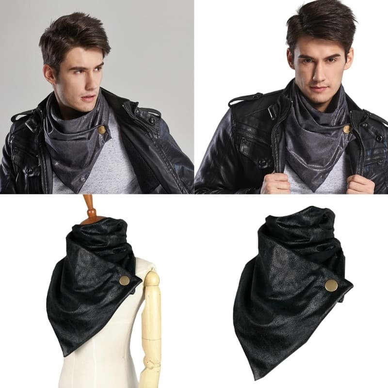 Doublebuy Pescoço Mais Quente Cachecol Lenço Destacável Envoltório Gola Falsa Inverno Ciclismo Windproo