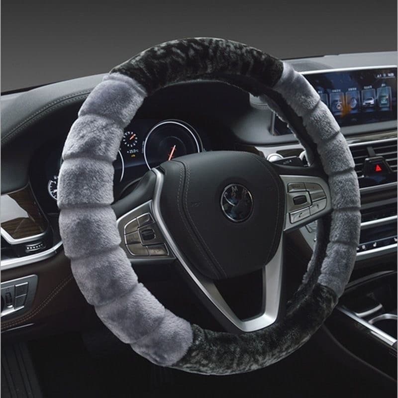 (Rfe:09-F)capa de volante luxo pelúcia para volante tamanho 38cm