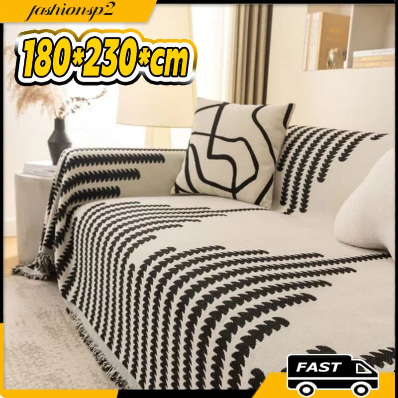 Toalha De Capa De Sofá É Universal Para Todas As Estações, Sarung Sofa Completa Antiderrapante Manta Para Sofá 180*230cm