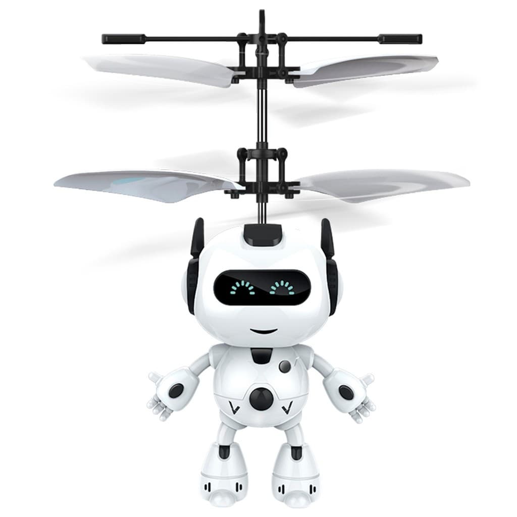 Mini Drone Robô Voador Com Luz Led Sensor De Movimento Usb Recarregável Para Crianças - Dm Toys