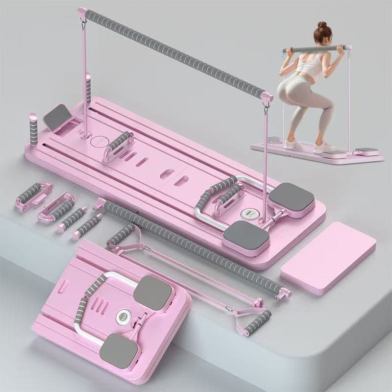 Prancha Para Pilates e Abdominal Multifuncional 9 em 1 | Treino Completo, Dobrável, Portátil