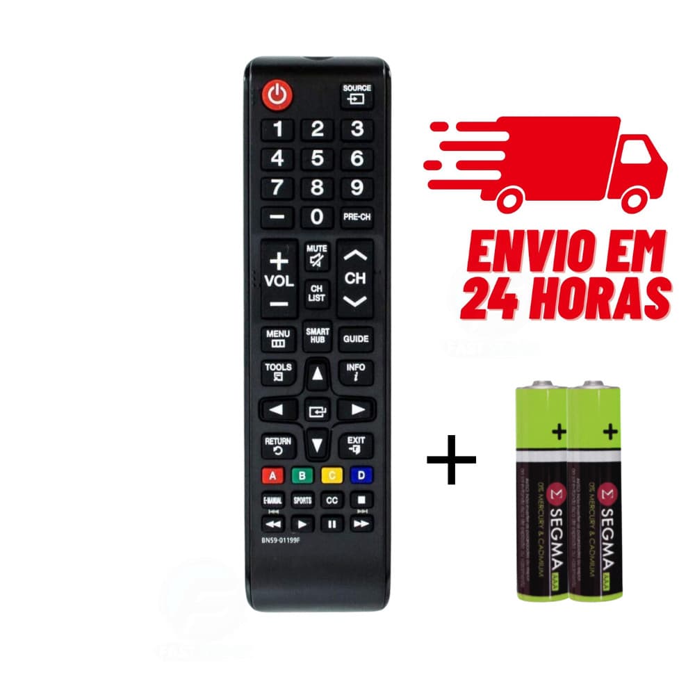 Controle Remoto Para TV Samsung Smart tecla HUB