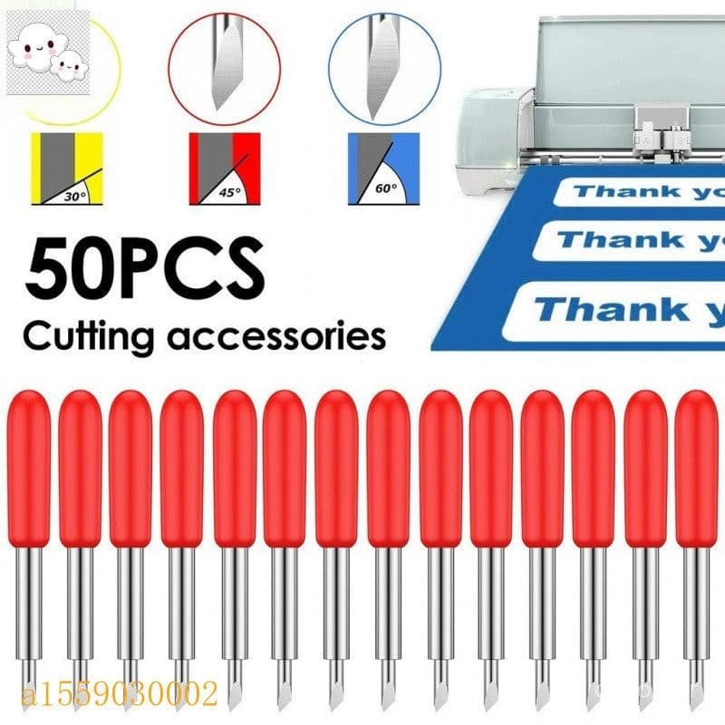 50 Pcs Lâminas De Corte Profundo 30 45 Lâmina De Letras De 60 Graus Compatível Com O Roland Plotter SHOPSBC7576