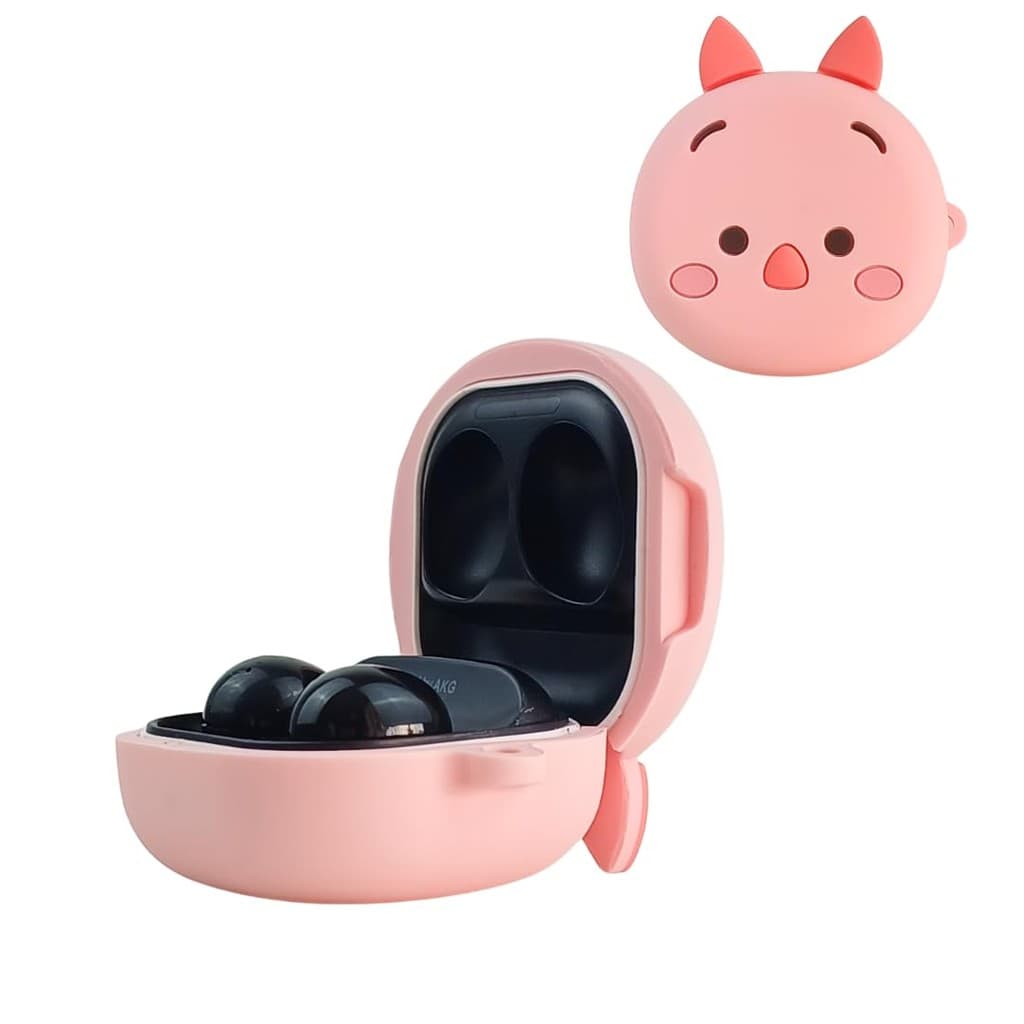 Capa Protetora Nerdcase para Samsung Galaxy Buds 2, Buds Fe, Buds Core, Buds Live, Buds Pro, Leitão