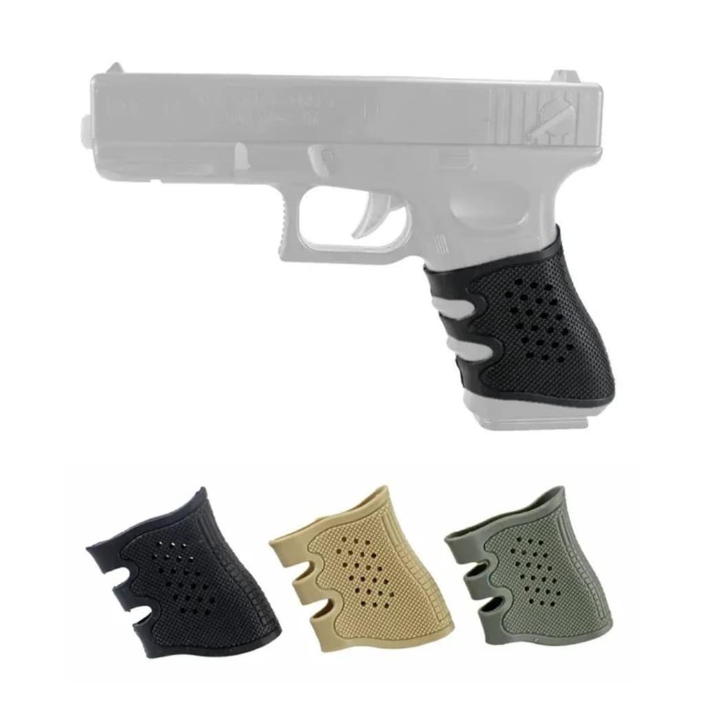 Grip Luva Furada Tático Emborrachado Universal Taurus 1911 CZ Borracha Antiderrapante