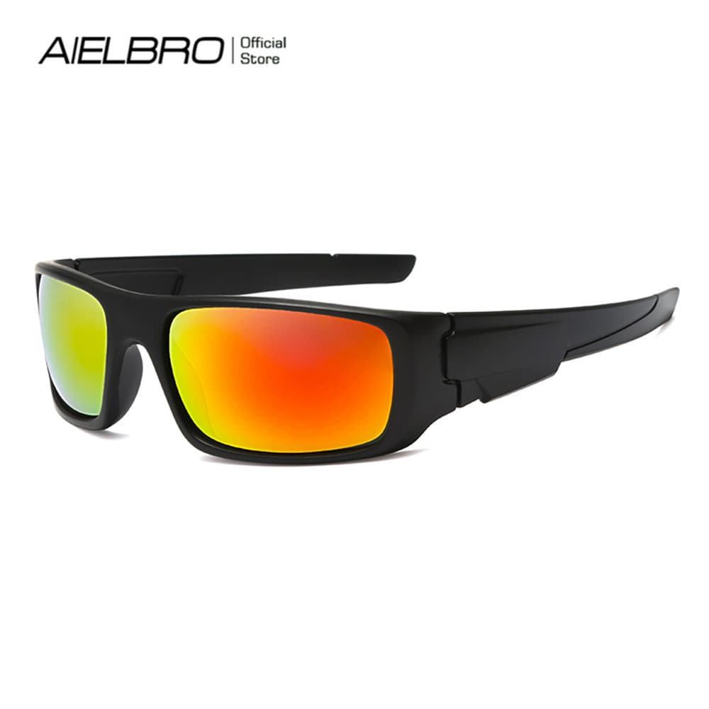 AIELBRO Óculos De Sol Para Ciclismo Esportivo 100 % UV400 Homens Mulheres Eyewear Sunshade Anti-Pó Motociclismo Acessórios