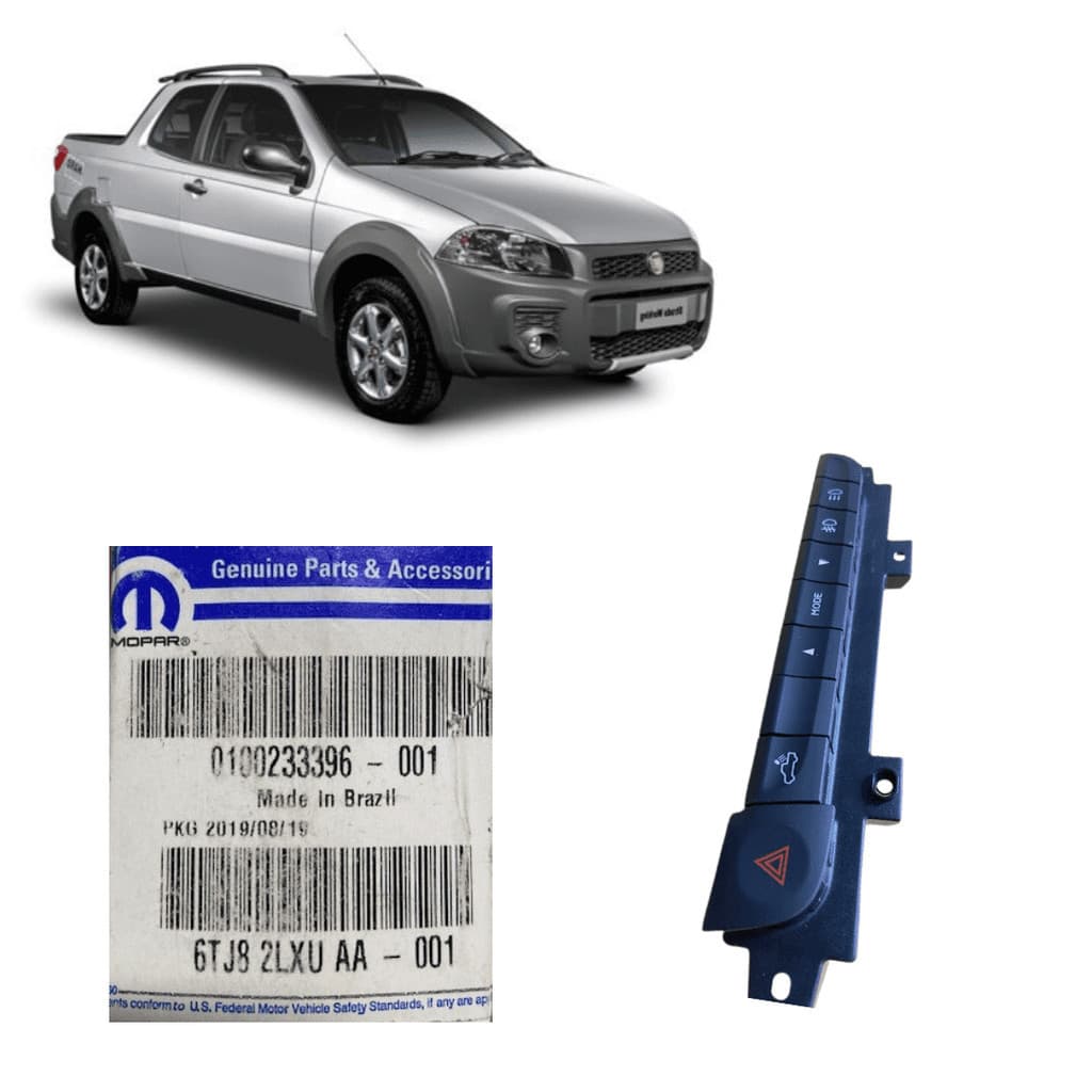 Interruptor painel c/ comp de bordo Fiat Strada 2016 Genuíno