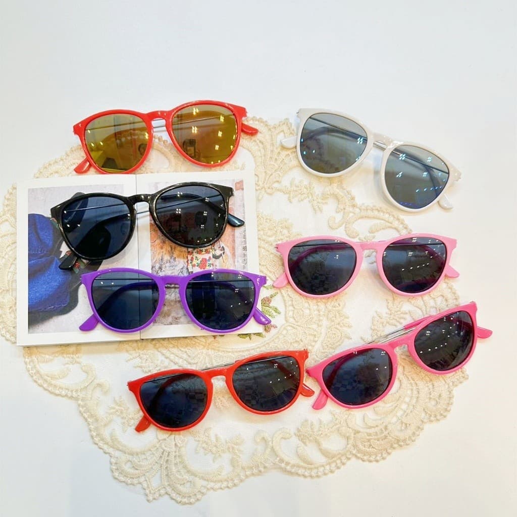 Óculos de sol infantis para meninos e meninas, proteção ocular anti-UV, óculos de proteção solar infantil