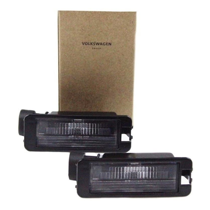 Kit 2 Lanterna Luz Placa Gol G4 Fox Golf Saveiro Original Vw