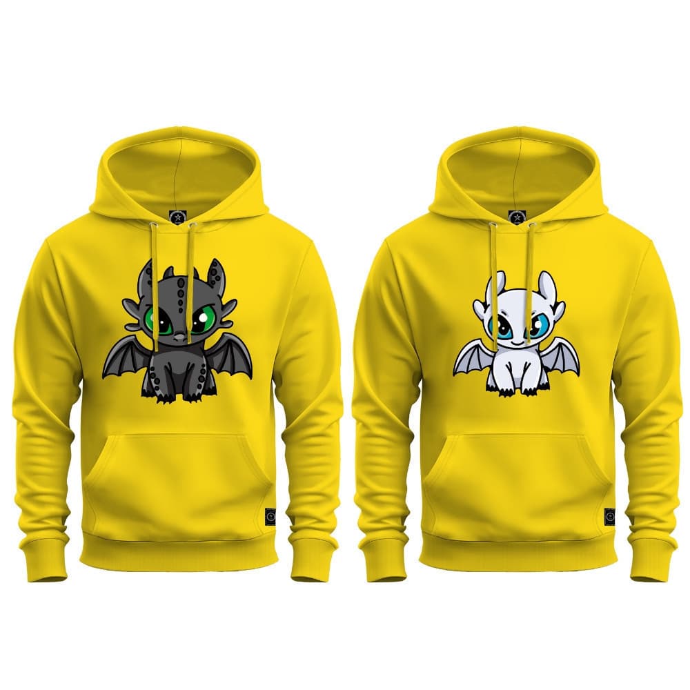 Moletom Kit Casal Como Treinar Seu Dragão Banguela Fúria 5 Novidade