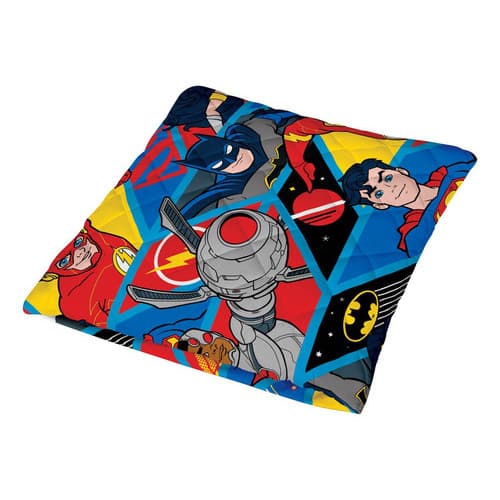 Colcha Infantil Que Vira Almofada Liga Da Justiça Lepper